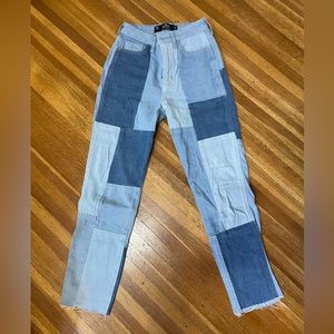Hollister Patchwork Mom Jeans Size 00R